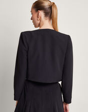 Briar Cropped Jacket, Black (BLACK), large