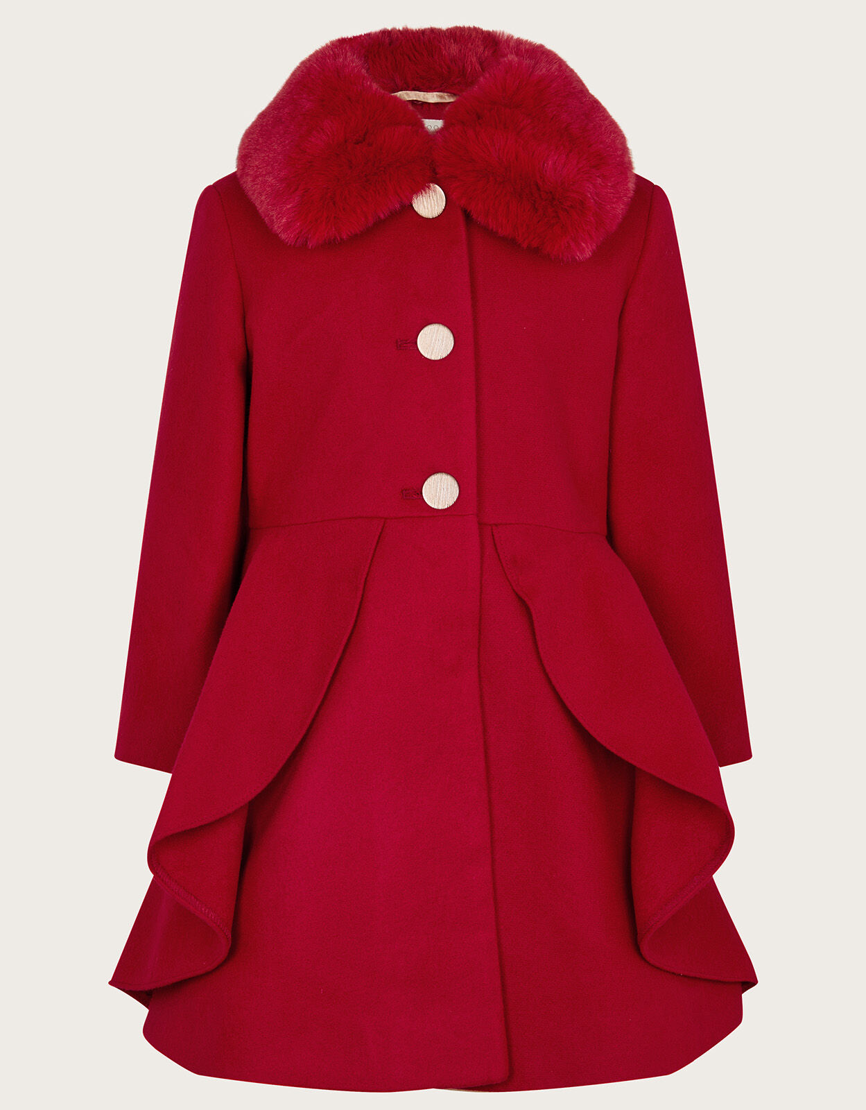 Monsoon girls red coat discount