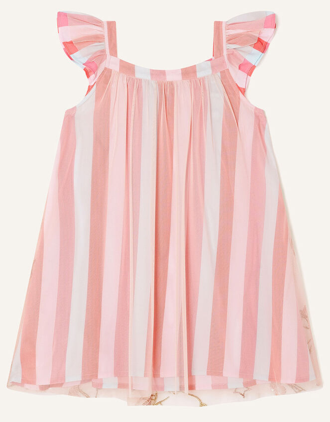 Trapeze Unicorn Embellished Dress, Pink (PINK), large