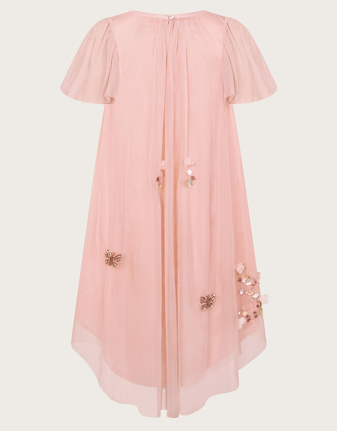 Butterfly Mesh Swing Dress, Pink (DUSKY PINK), large