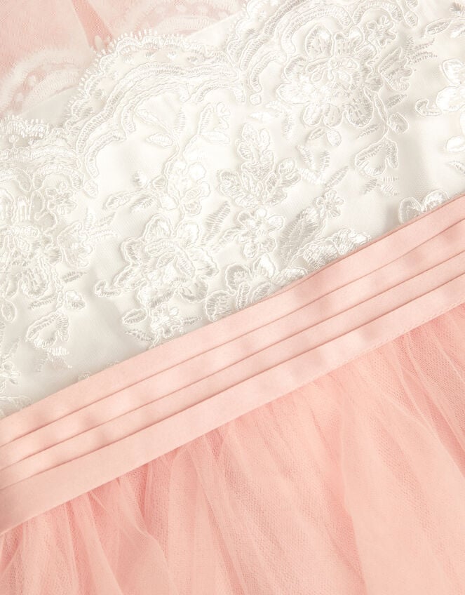 Cynthia Corded Lace Party Dress, Pink (PINK), large