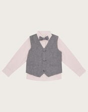 Three-Piece Waistcoat and Shirt Set, Grey (GREY), large