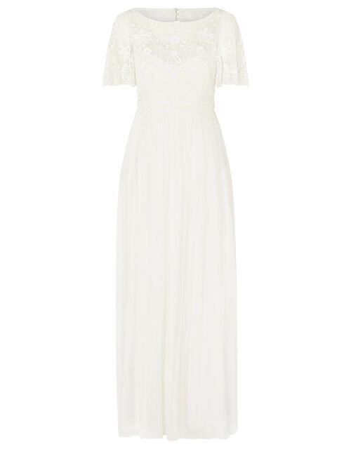 Shelly Floral Embellished Bridal Dress, Ivory (IVORY), large