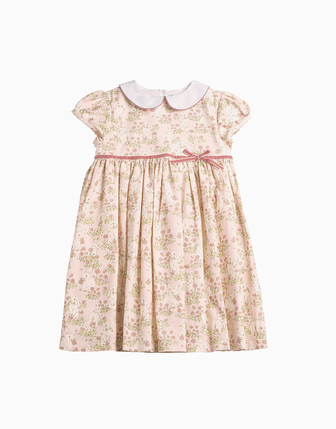 Trotters Bunny Peter Pan Dress, Pink (PINK), large