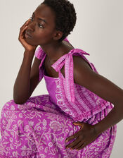 Jemima Floral Midi Sundress, Purple (LILAC), large