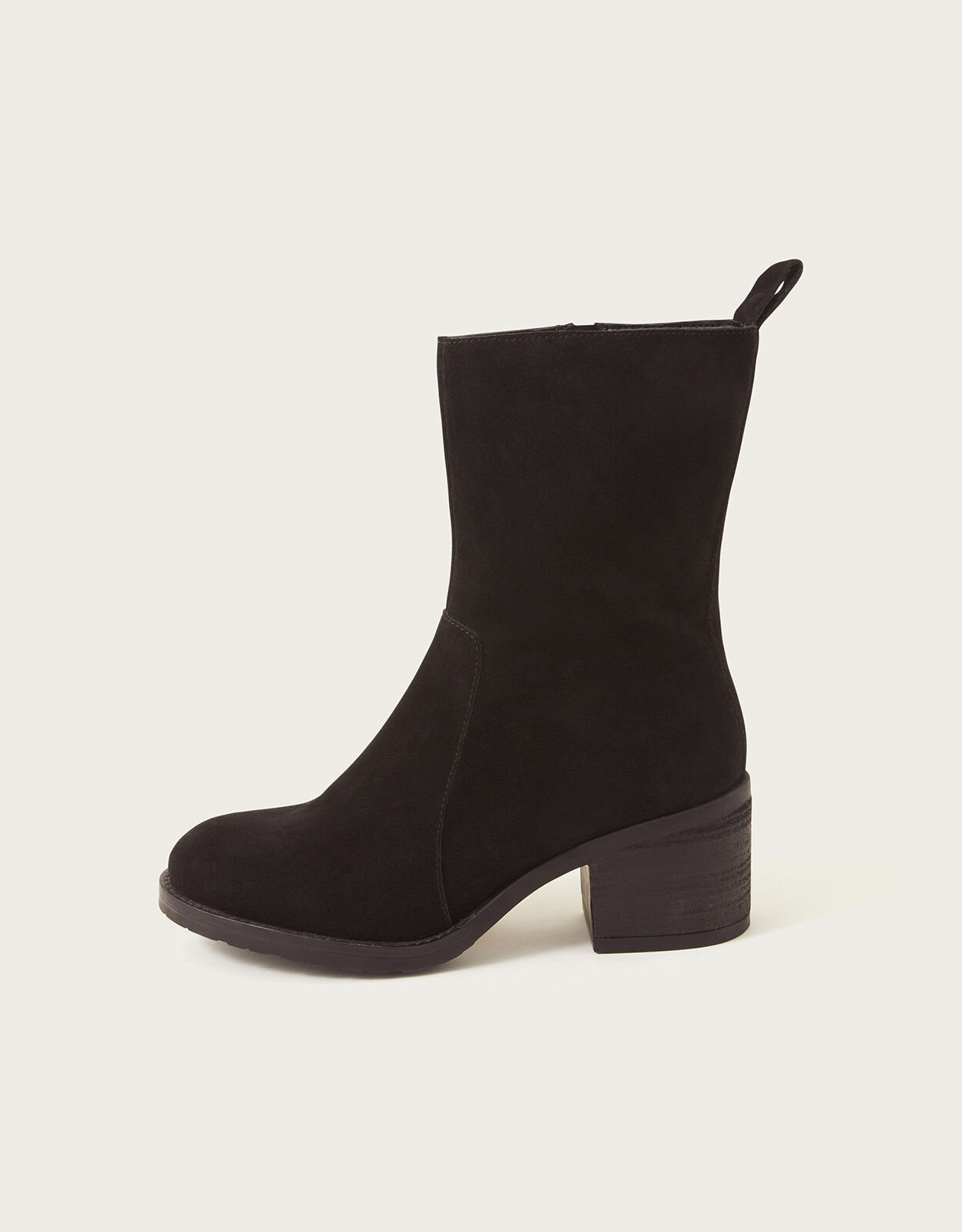 Suede ankle store boots high heel