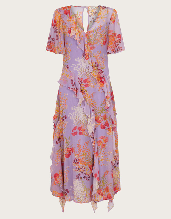 Imogen Ruffle Dress, Purple (PURPLE), large
