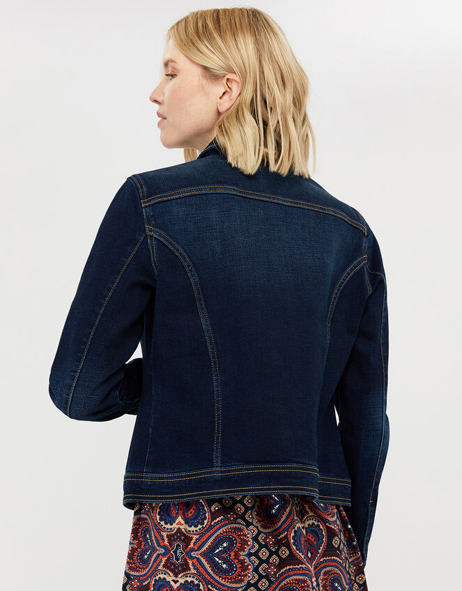 Daria Denim Jacket with Organic Cotton and Recycled Polyester Blue ...