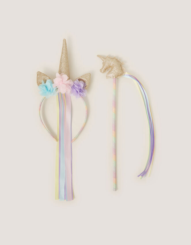 Unicorn Headband & Wand Set, , large