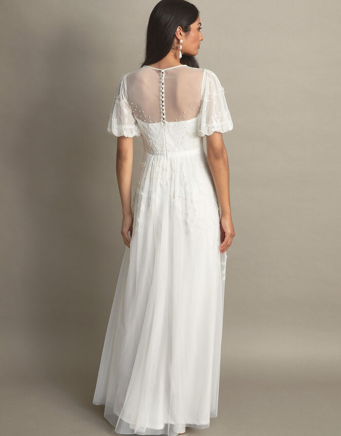 Celina Embellished Maxi Wedding Dress, Ivory (IVORY), large