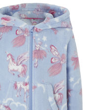 Vivianna Unicorn Sleepsuit , Blue (BLUE), large