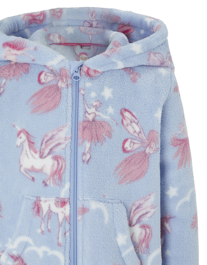 Vivianna Unicorn Sleepsuit , Blue (BLUE), large