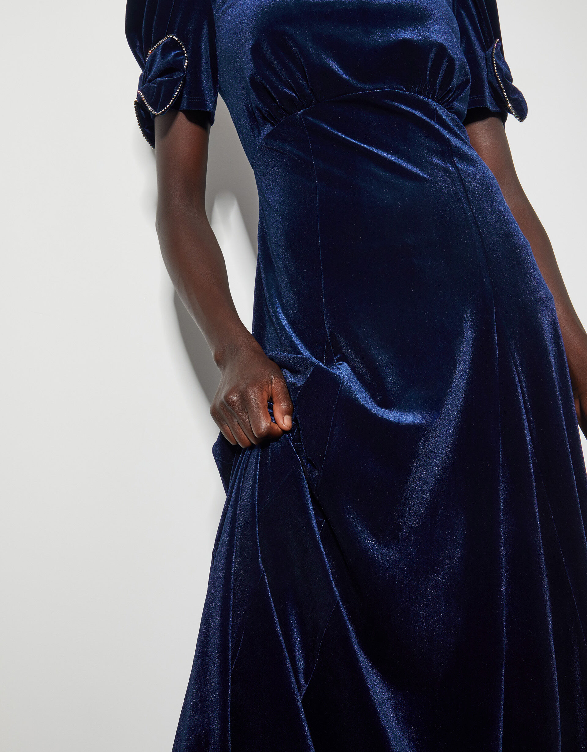 Milan Bell Sleeve Dress Blue