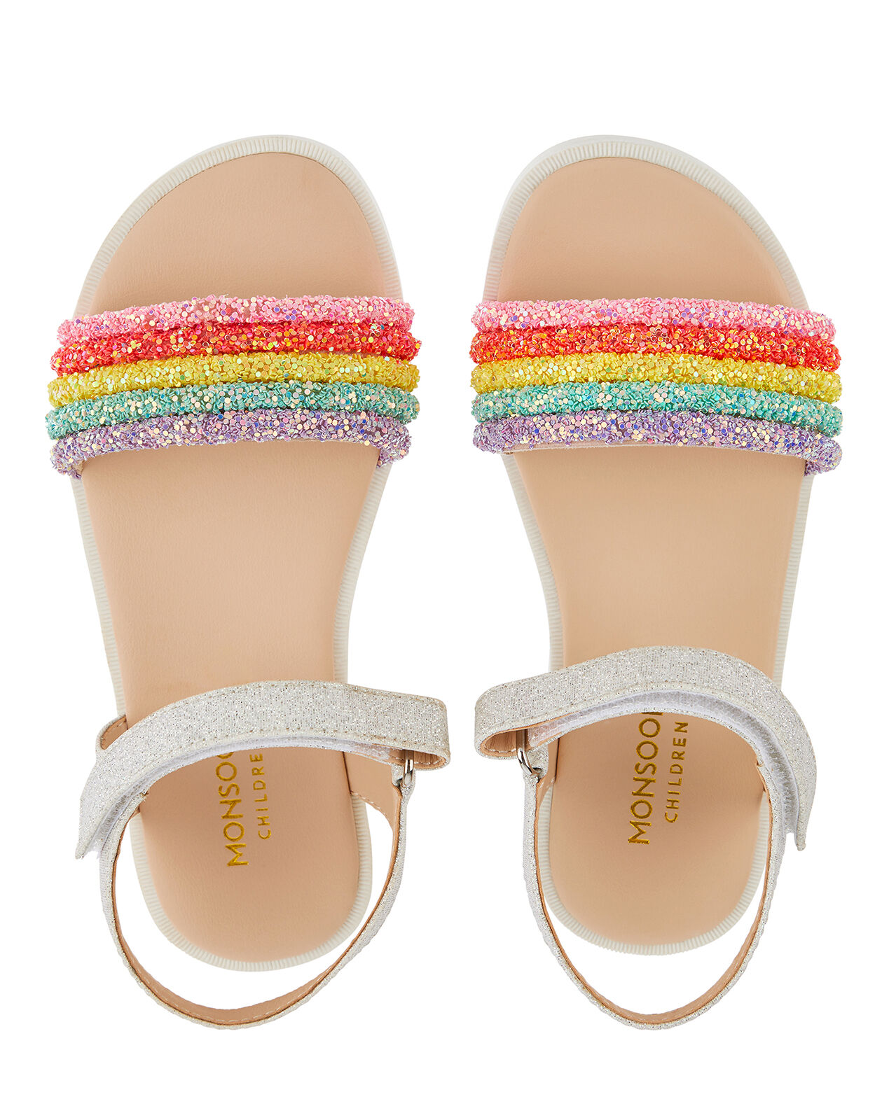 Rainbow sandals shop with ankle strap