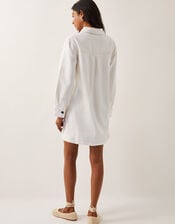 Nara Denim Tunic Shirt Dress, Natural (ECRU), large