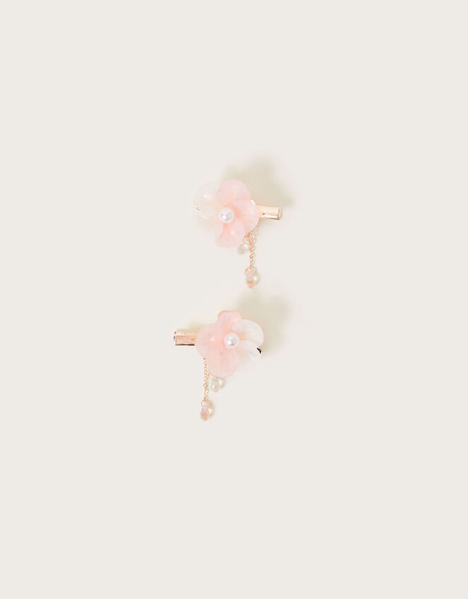 Fancy Flower Tassel Clips Set of Two, , large