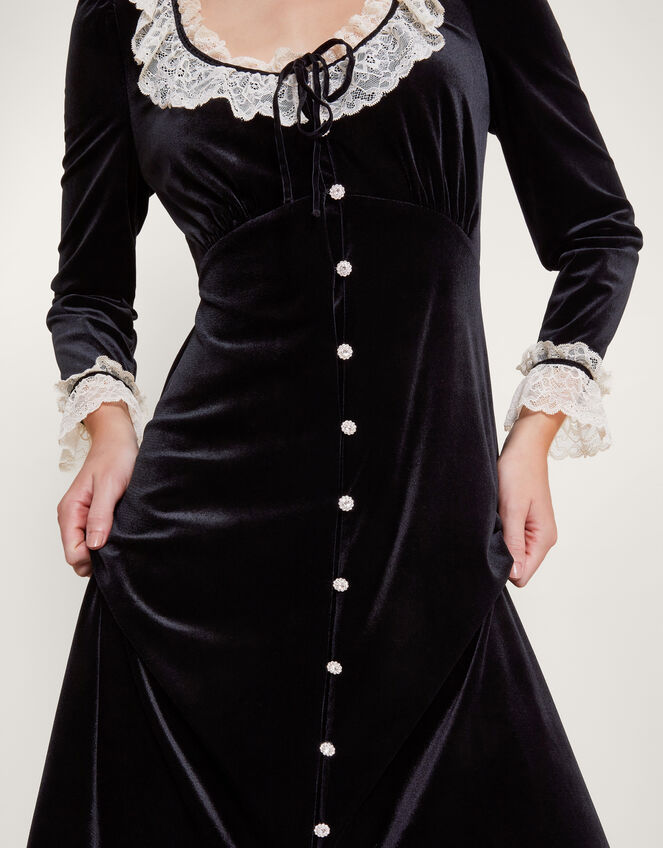 Daysia Velvet Dress-Khaki main image 1