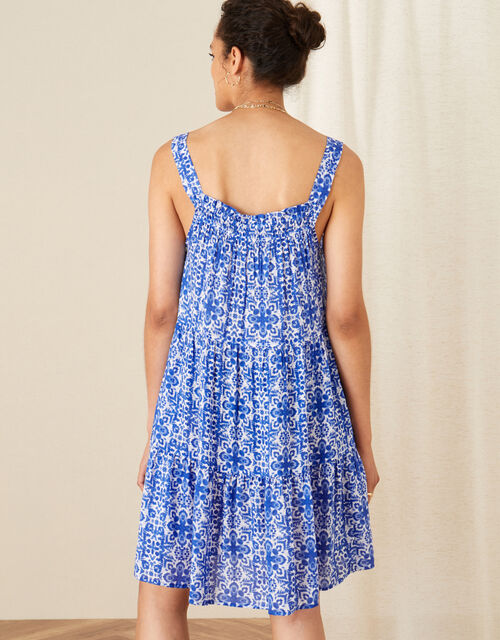 Zuri Printed Dress in LENZING™ ECOVERO™ Beach Dresses Monsoon UK.