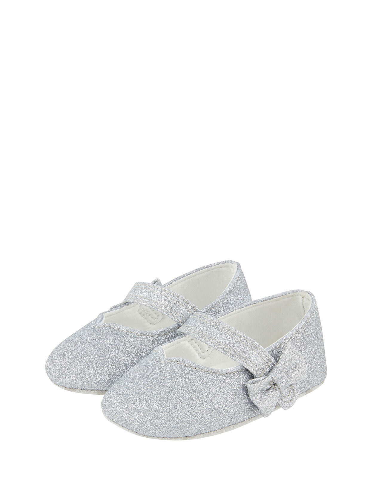 silver baby booties