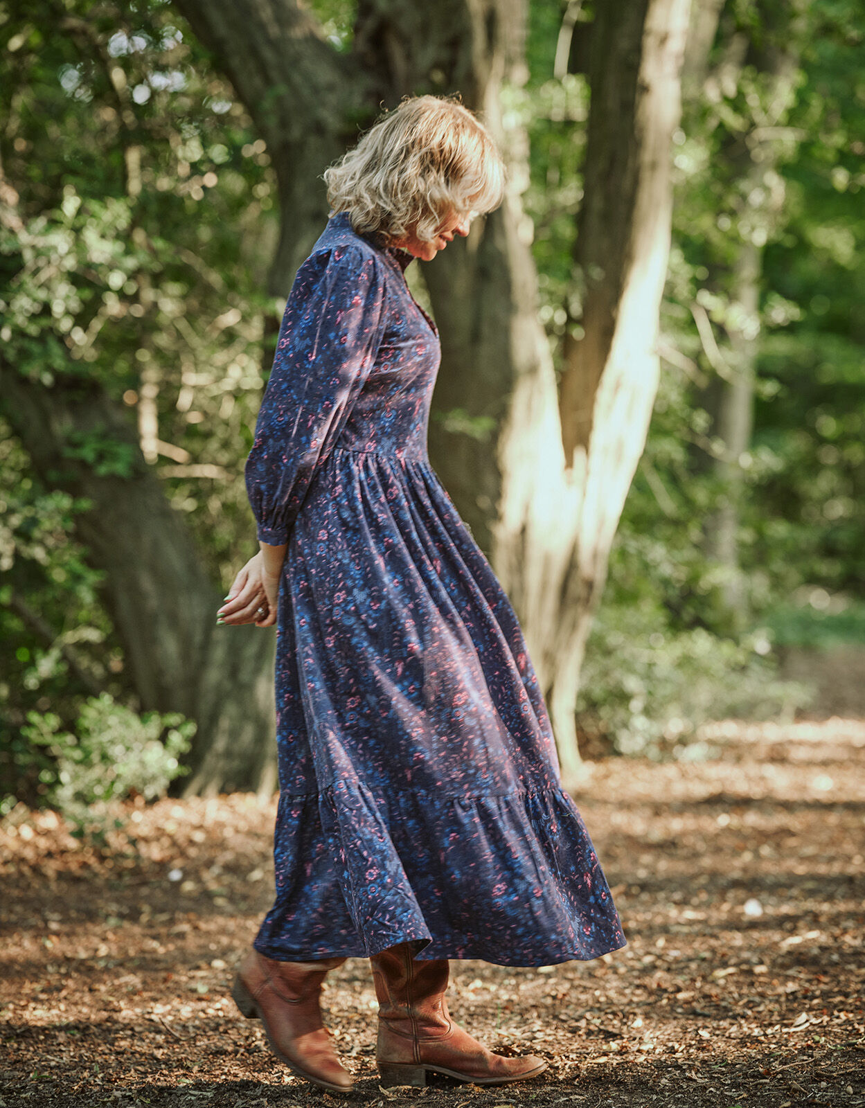 Grey sales cord dress