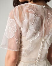 Rosie Lace Floral Bridal Top, Ivory (IVORY), large