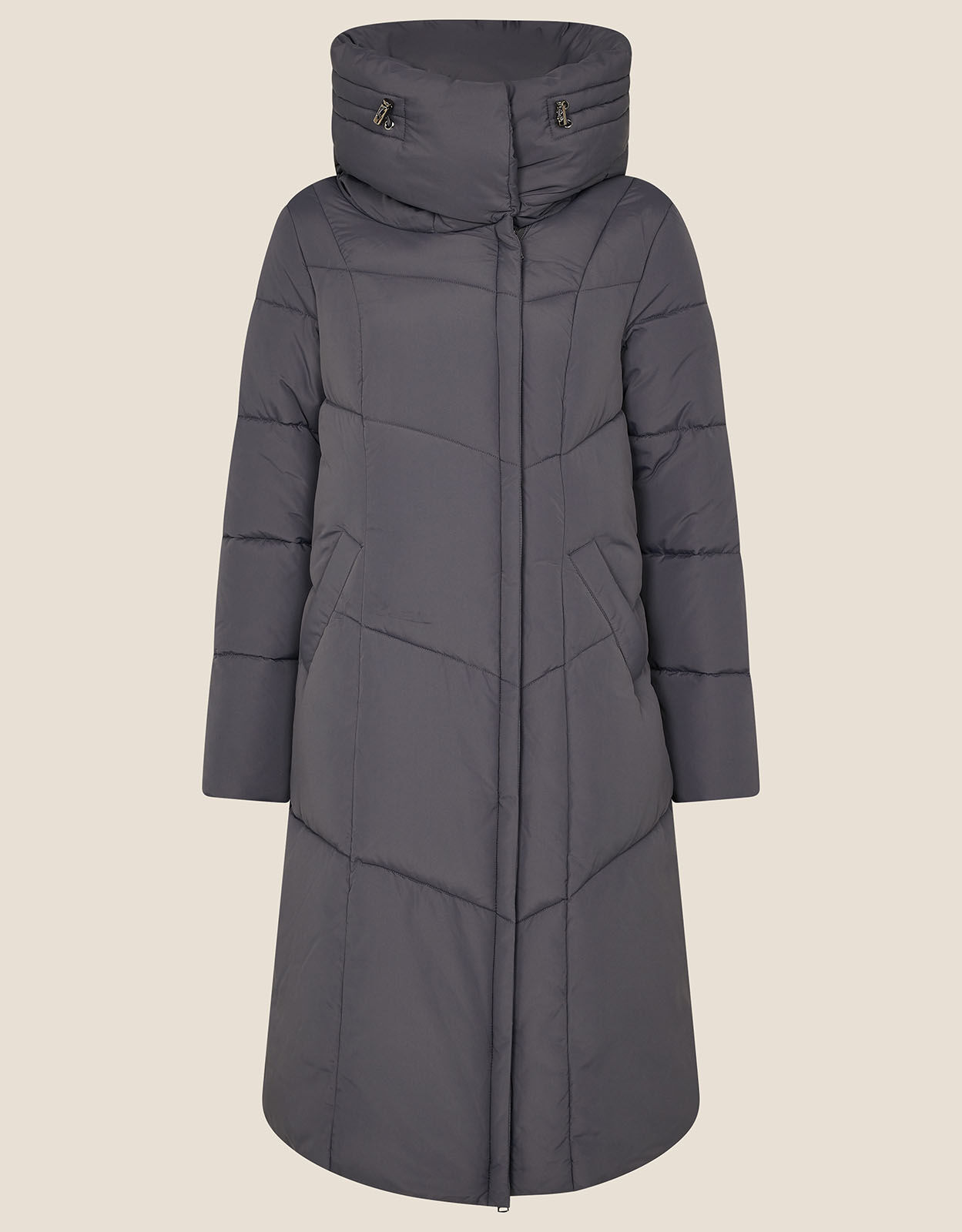 hooded padded coat