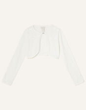 3D Floral Cardigan, Ivory (IVORY), large