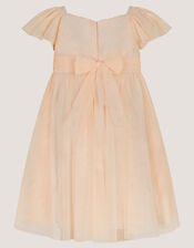 Baby Estella Floral Embroidered Party Dress, Pink (PINK), large