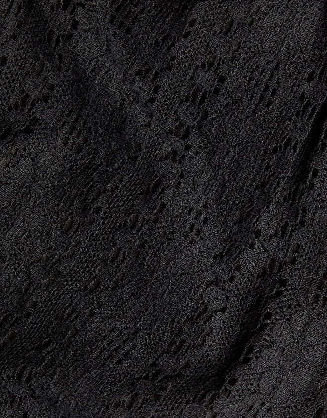 Lace Top and Trousers Set, Black (BLACK), large