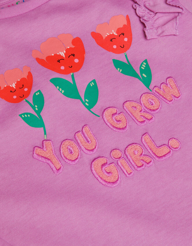 You Grow Girl Top and Leggings Set, Purple (LILAC), large