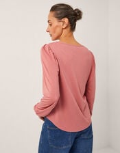 Lisa Embroidered Lace Blouse, Pink (PINK), large