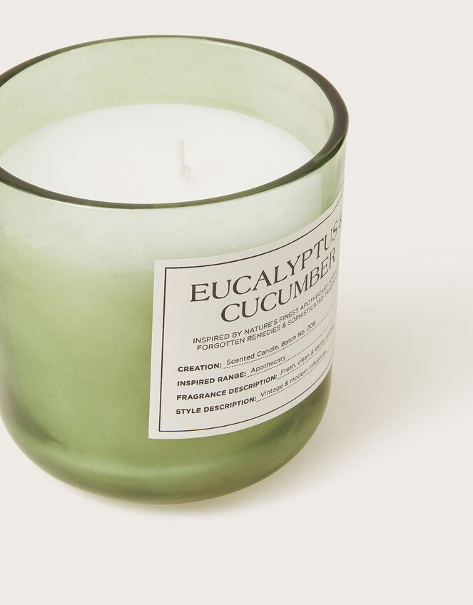 Fresh Eucalyptus and Cucumber Scented Candle, , large