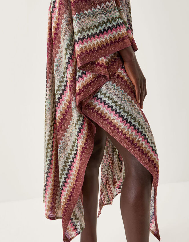 Ava Zig Zag Beach Cover Up, , large