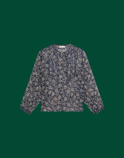 Maison Hotel Corina Floral Blouse, Teal (TEAL), large
