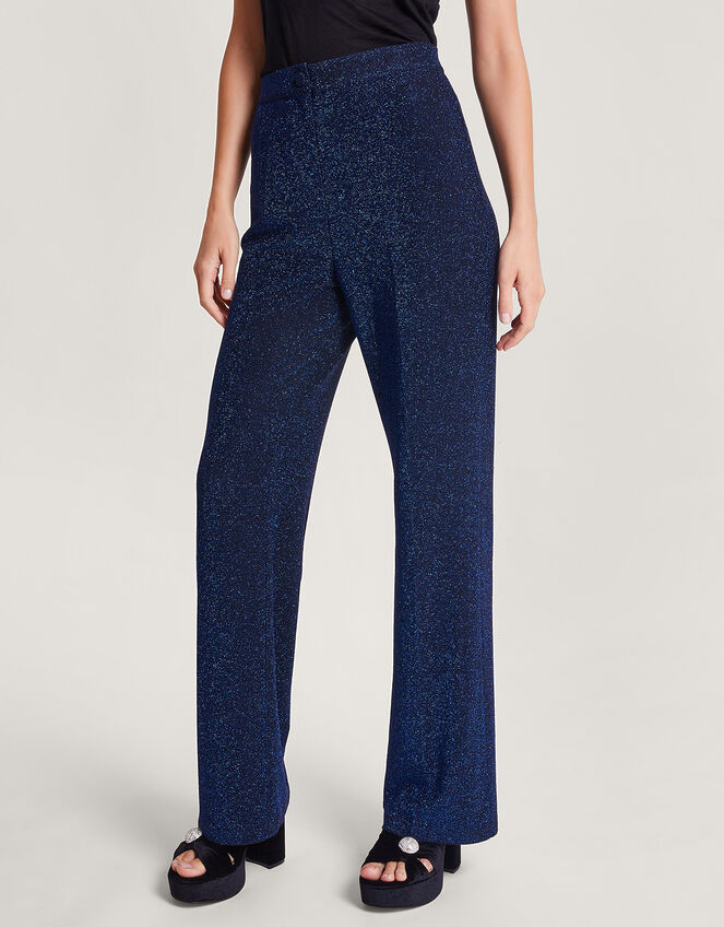 Tessa Tinsel Trousers, Blue (MIDNIGHT), large