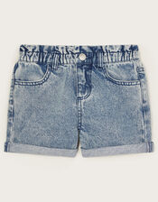 Denim Shorts, Blue (BLUE), large