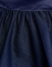 Bow Tulle Bridesmaid Dress, Blue (NAVY), large