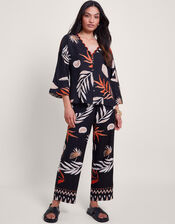 Carlotta Print Top, Black (BLACK), large