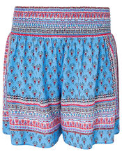 Dahlia Printed Shorts in LENZING™ ECOVERO™ , Blue (BLUE), large