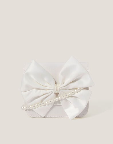 Bow Bridesmaid Mini Bag, Ivory (IVORY), large