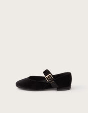 Effie Velvet Ballet Flats, Black (BLACK), large