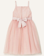 Tulleen Pink Dotted Glitter Tulle Dress 8Y / Pink