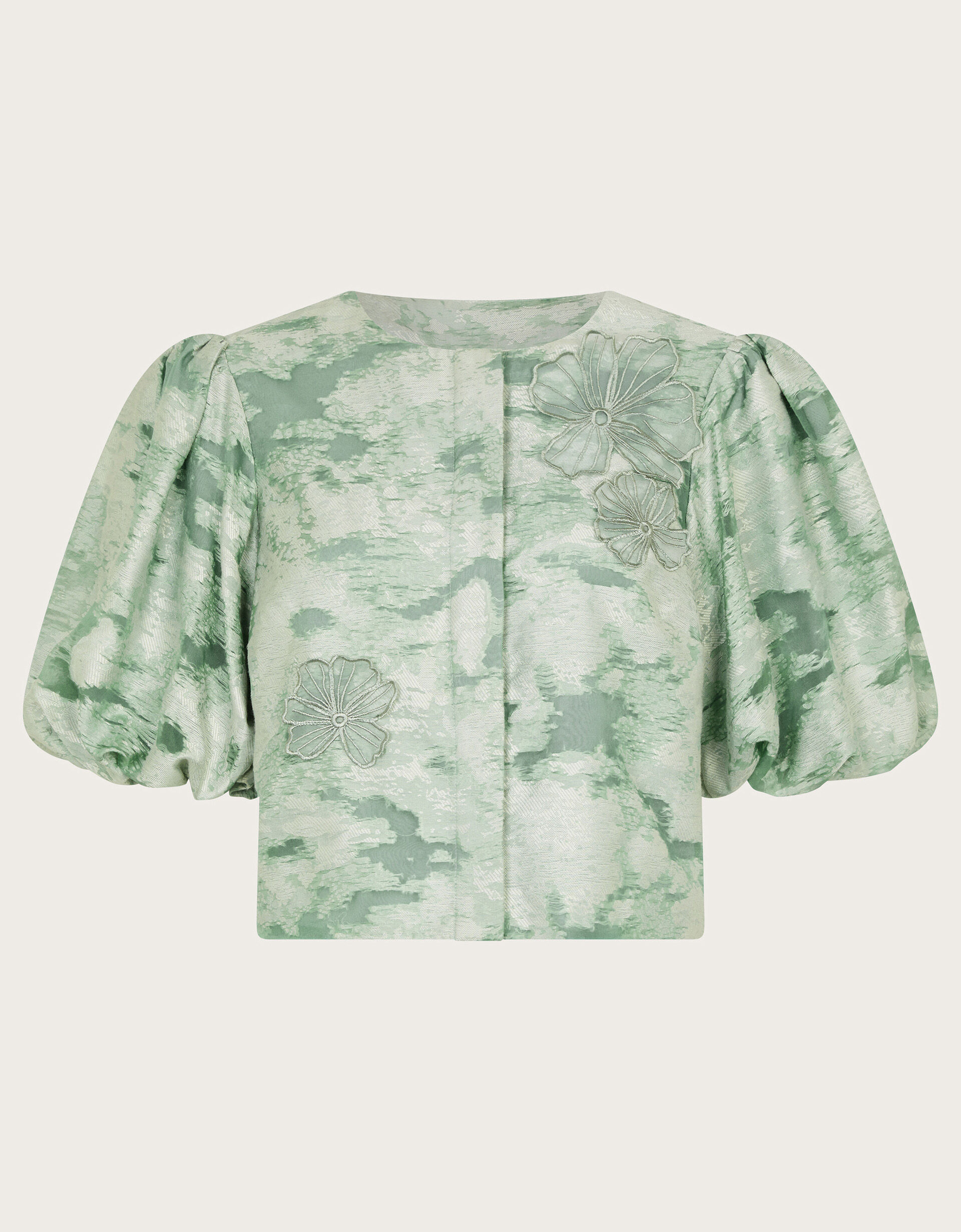 Cajsa Puff Sleeve Top Green
