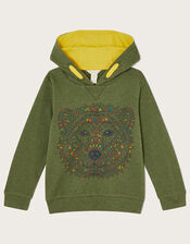 Bear Hoodie WWF-UK Collaboration, Green (GREEN), large