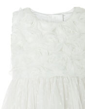 Baby Blossom Rose Ivory Occasion Dress, Ivory (IVORY), large