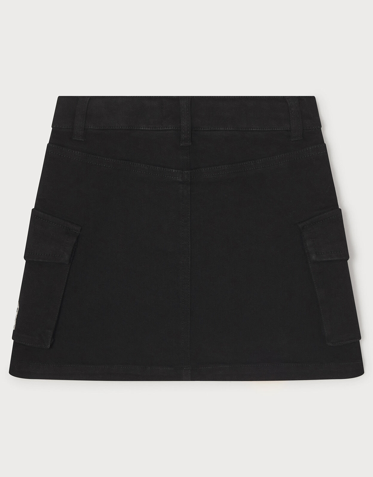 Denim Mini Skirt Black