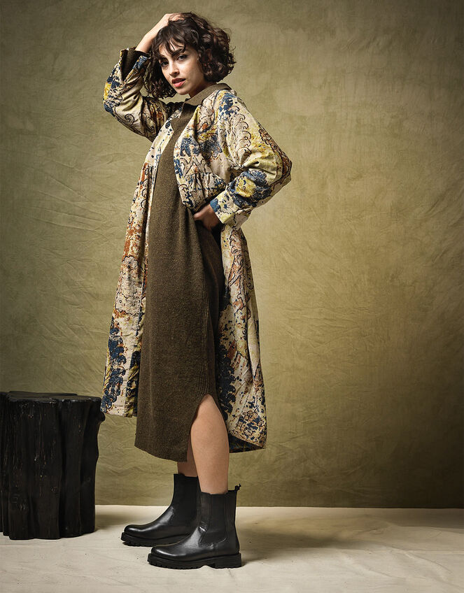 One Hundred Stars Dhurrie Velvet Duster , , large