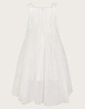 Anna Strappy Lace High-Low Dress, Ivory (IVORY), large