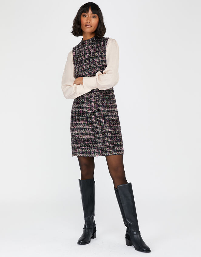Felissa Tweed Dress, Purple (PURPLE), large