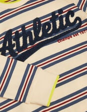 Athletic Stripe Long Sleeve Top, Multi (MULTI), large